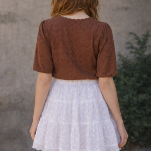 pollera falda forro short boderie paquete x2
