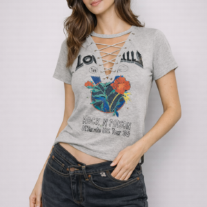 blusa remera escote en v estampada paquete x3