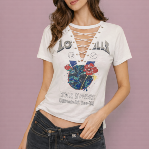 blusa remera escote en v estampada paquete x3