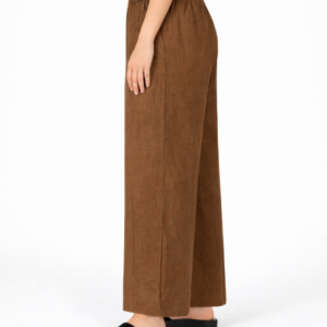 pantalón palazzo lino rustico faja ancha paquete x2