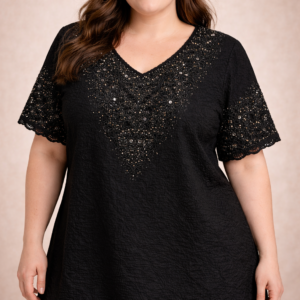 blusa de fibrana kb3619 birllo y broderie talles grandes