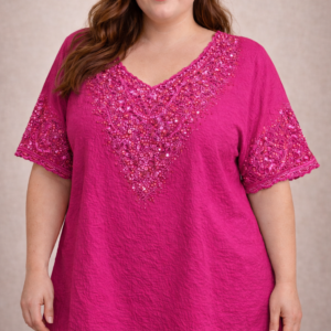 blusa de fibrana kb3619 birllo y broderie talles grandes